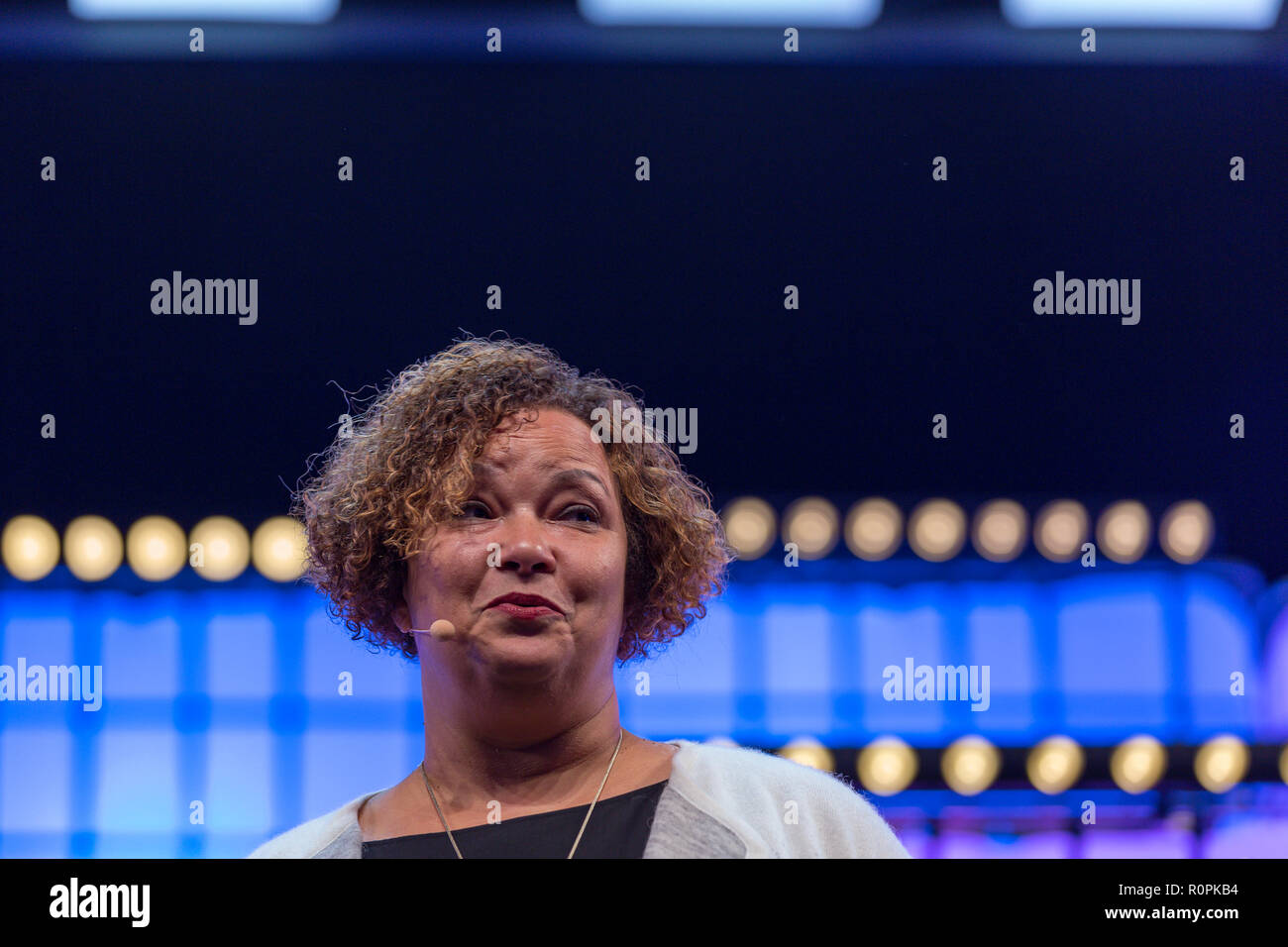 Lisbon, Portugal. November 05, 2018. Lisbon, Portugal. Vice President-Environment, Policy and Social Initiatives of Apple, Lisa Jackson at Web Summit 2018 Credit: Alexandre Sousa/Alamy Live News Stock Photo