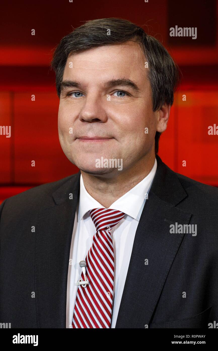 Ralph Freund in der ARD-Talkshow 'hart aber fair' im WDR Fernsehstudio A. Köln, 05.11.2018 | usage worldwide Stock Photo