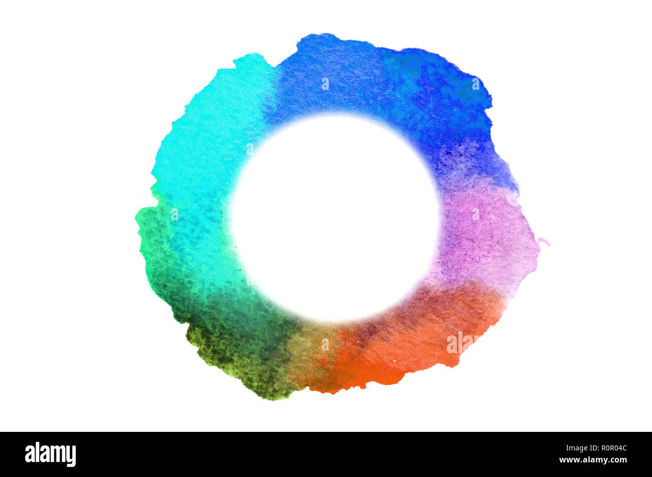 Random Color Spots Background image of abstract watercolor spots forming a random shape of ...