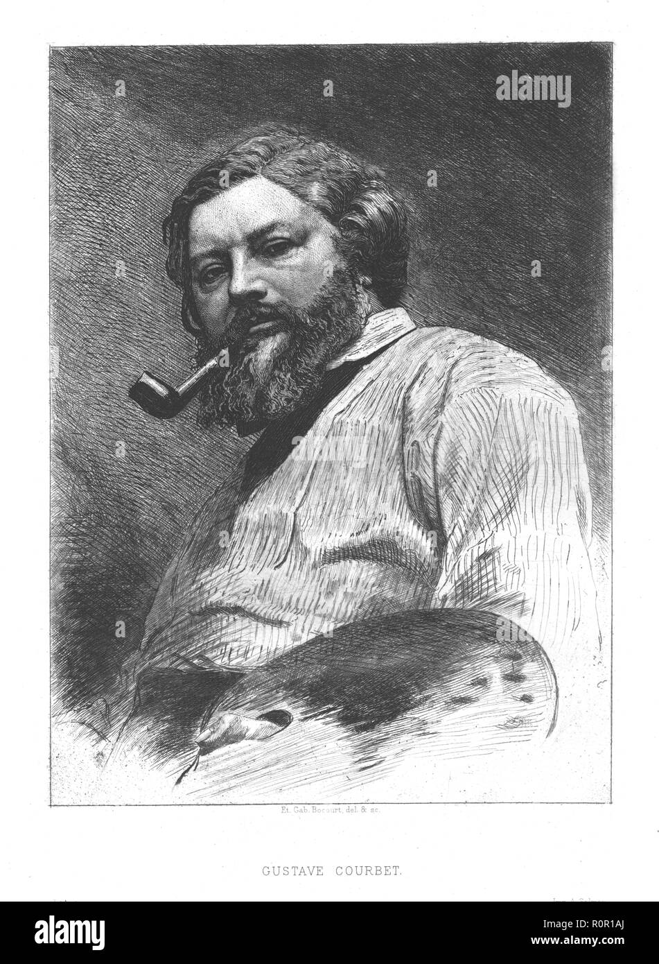 'Gustave Courbet', c1860. Creator: Unknown. Stock Photo