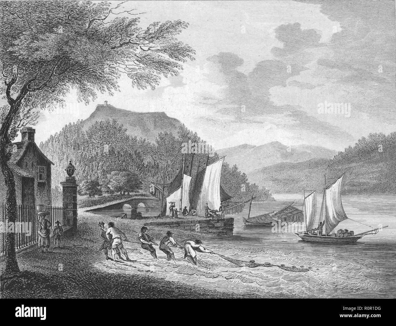 The Port of Inverary, c1800. Creator: James Fittler. Stock Photo
