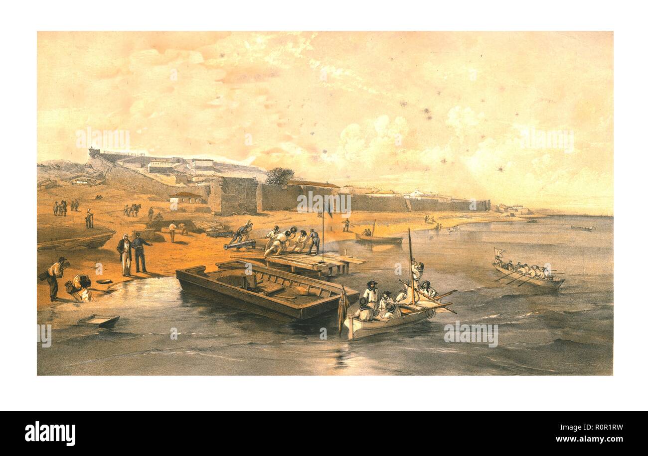 'Fortress of Yenikale, looking towards the Sea of Azoff', 1855. Creator