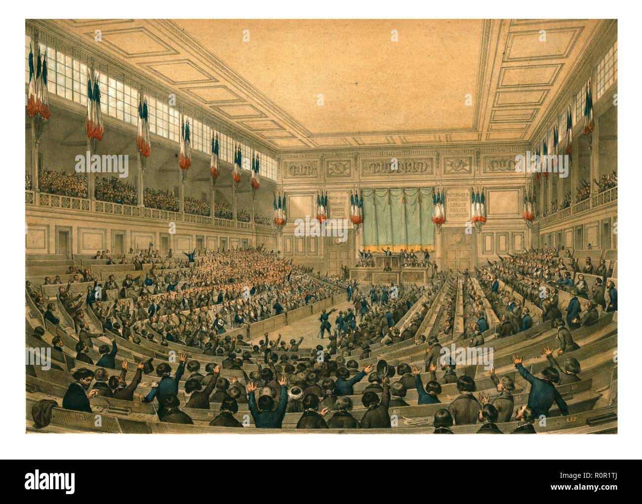 The National Constituent Assembly (French Second Republic), May 1848. Creator: Unknown Stock Photo - Alamy
