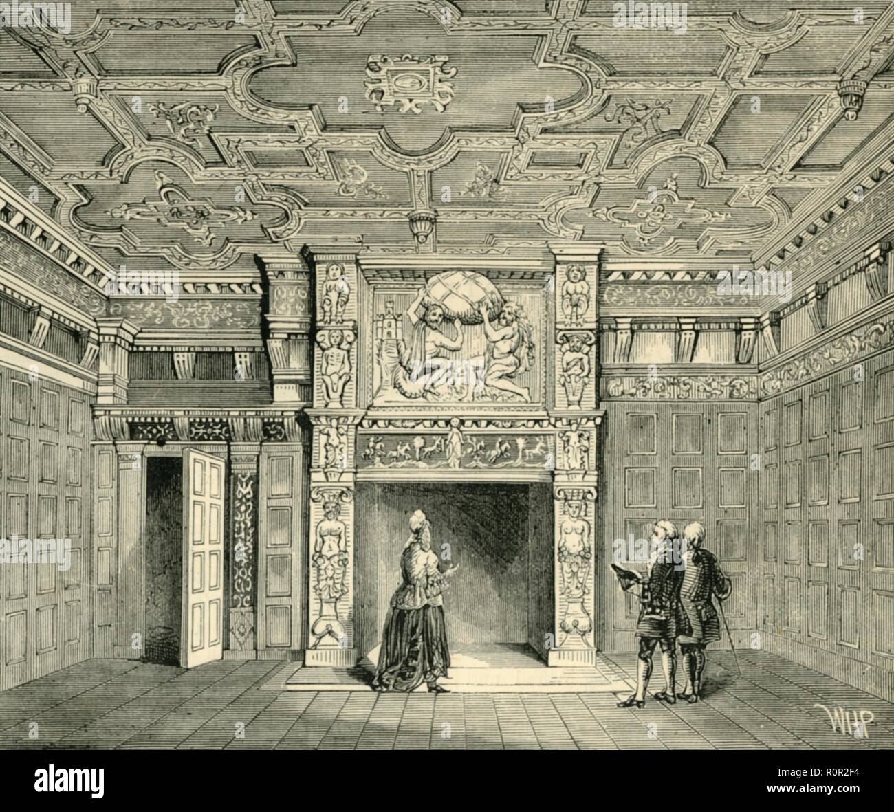 'Room in Sir Paul Pindar's House', (c1872). Creator Unknown Stock