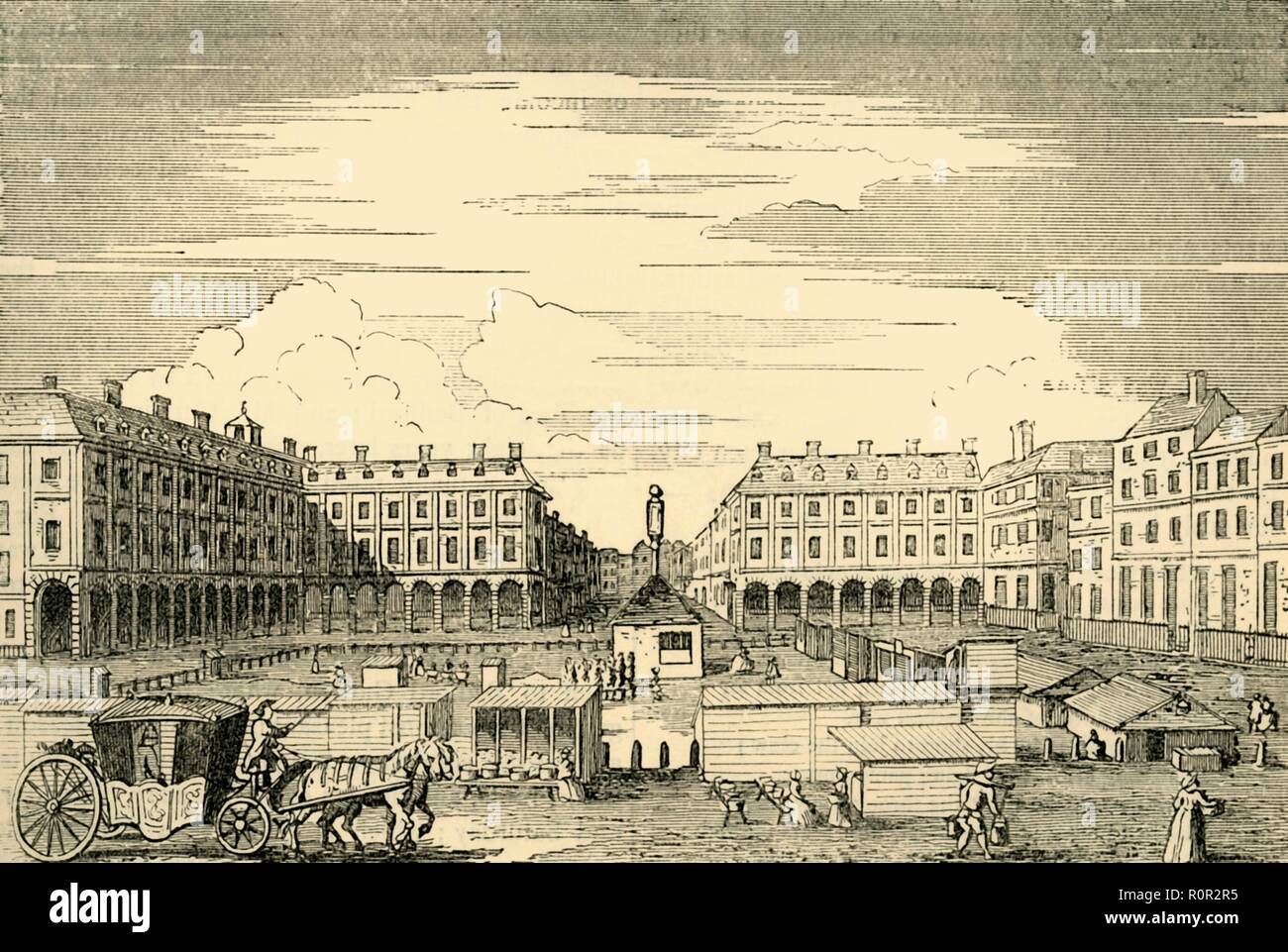 'Covent Garden Market, Looking Eastward', (1881). Creator: Unknown. Stock Photo