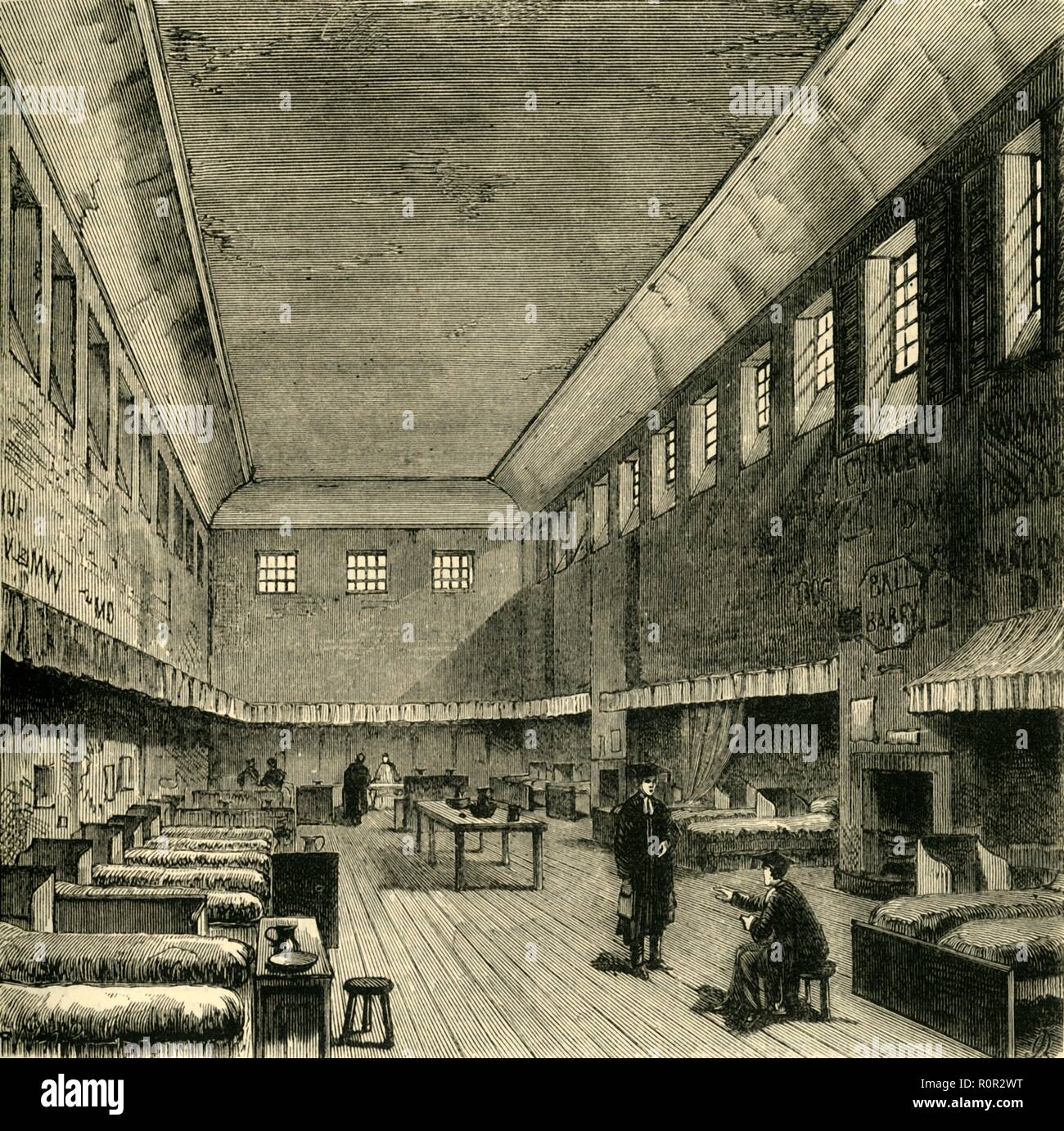 'The Old Dormitory in 1840', (1881). Creator: Unknown. Stock Photo