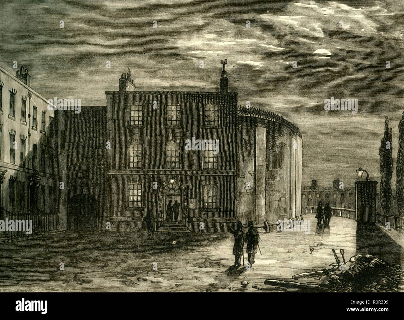 'The King's Bench, Southwark, in 1830', (c1878). Creator Unknown Stock