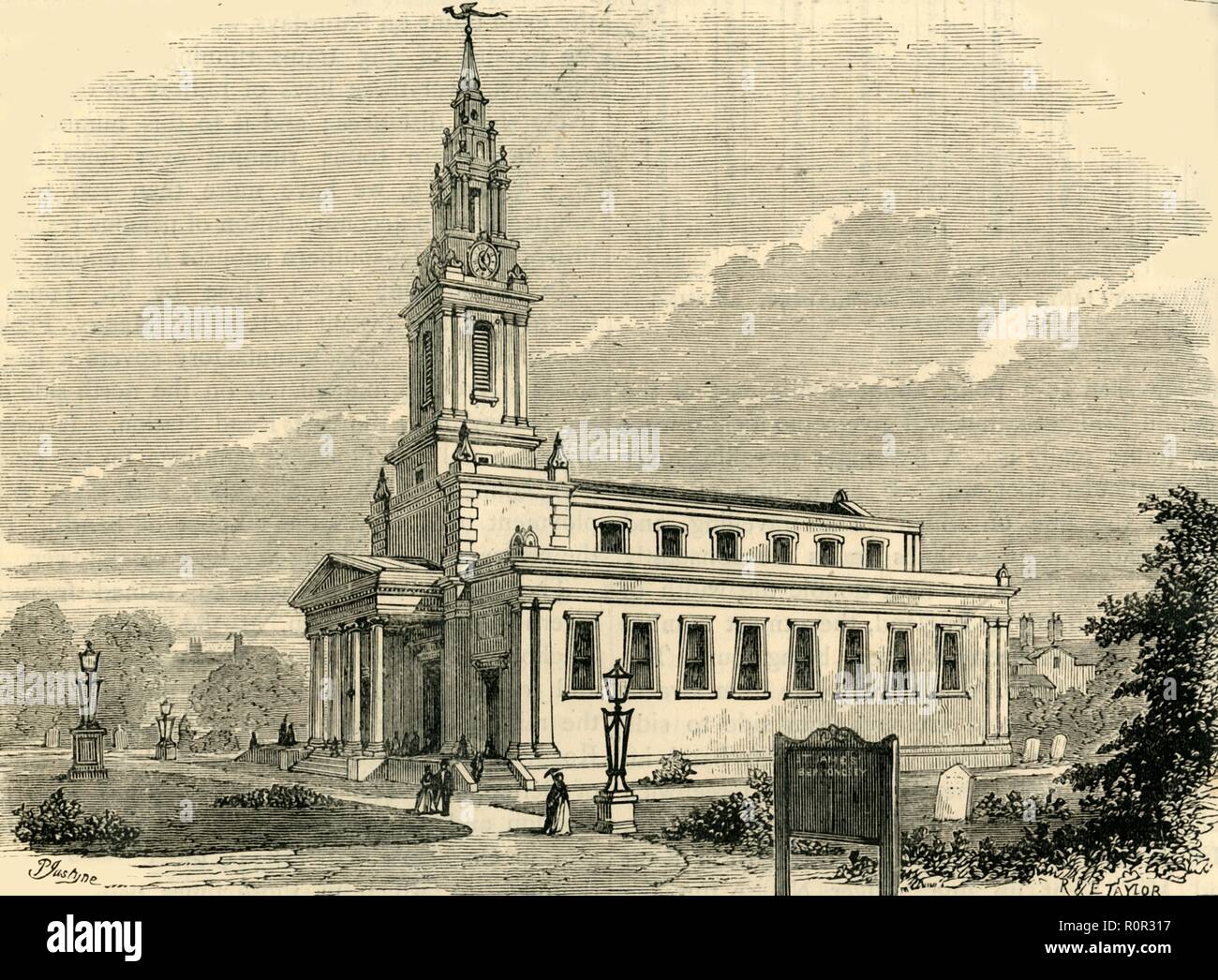'St. James's Church, Bermondsey', (c1878). Creator: Unknown. Stock Photo