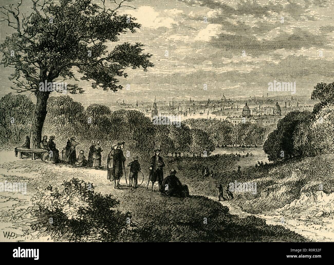 'View from Hill, Greenwich Park, in 1846', (c1878). Creator