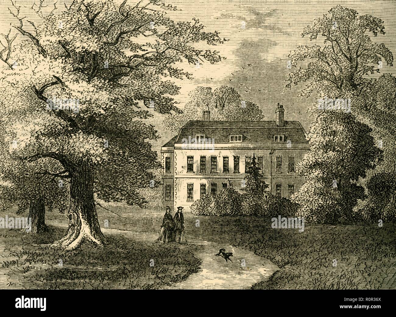 'Putney House, 1810', (c1878). Creator: Unknown Stock Photo - Alamy