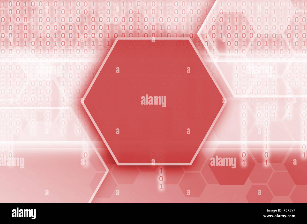 Abstract technological background consisting of a set of hexagons and ...