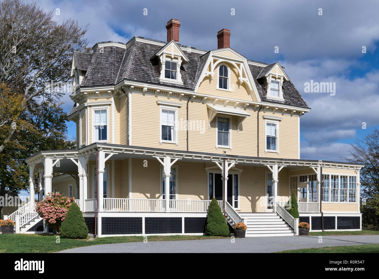 Eisenhower House, 1873, Newport, Rhode Island, USA. Stock Photo