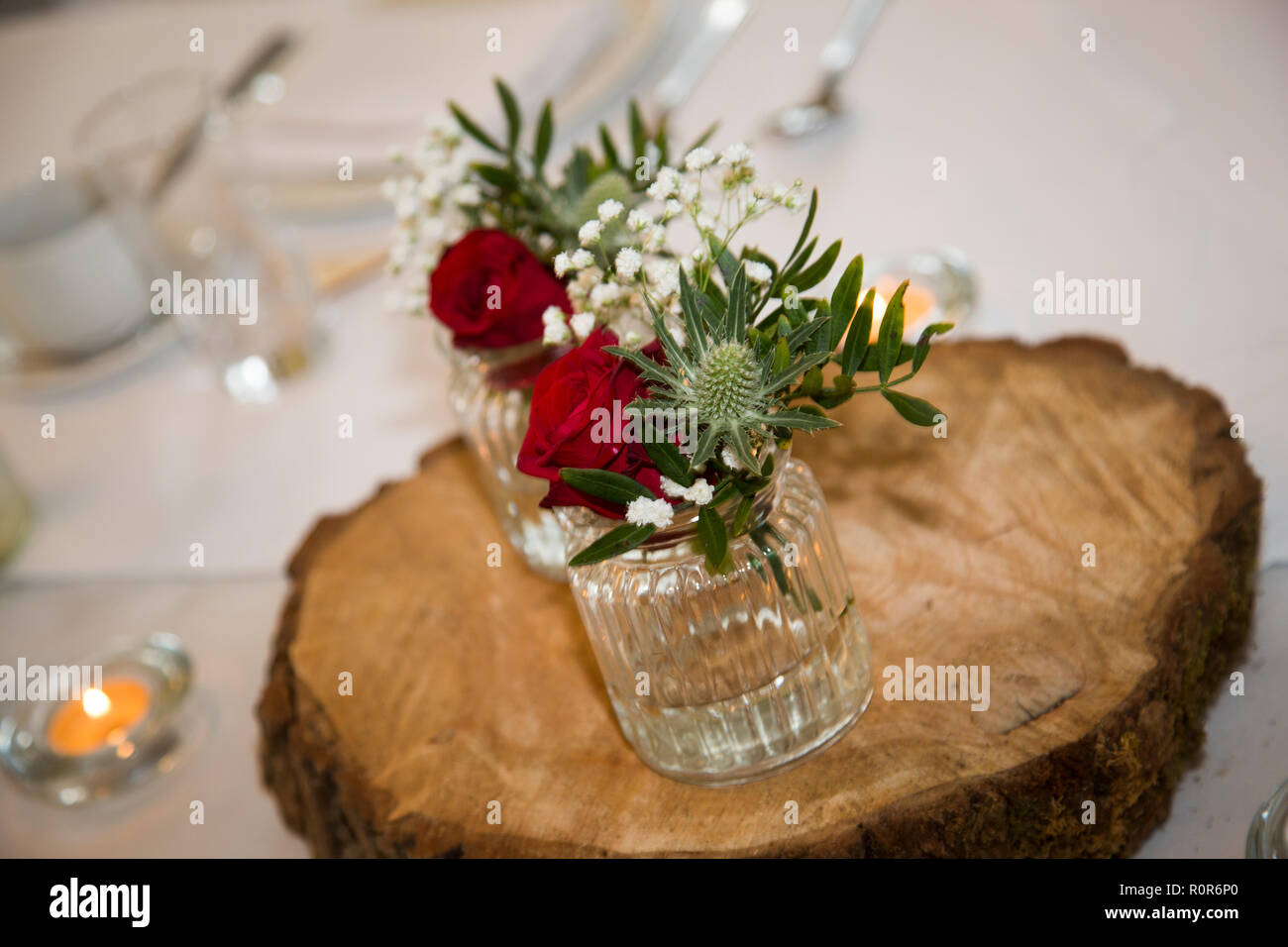 Wedding Flowers , freshly arranged for the bride and grooms wedding day