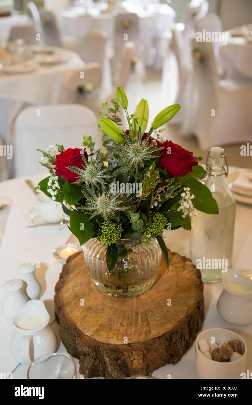 Wedding Flowers , freshly arranged for the bride and grooms wedding day Stock Photo Alamy