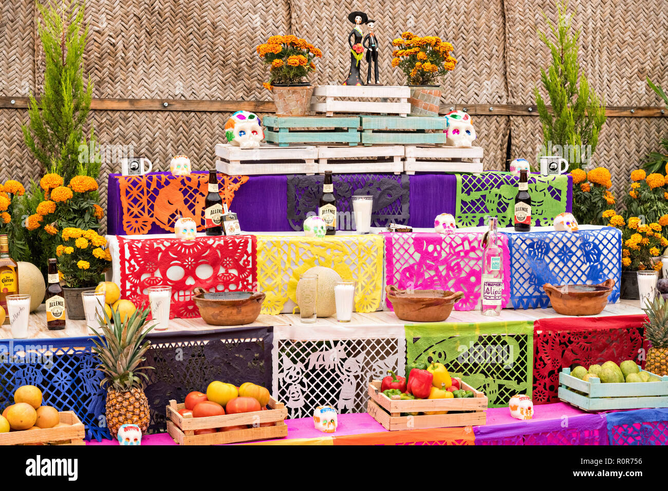 A Dead of the Dead altar known as an ofrenda honoring deceased