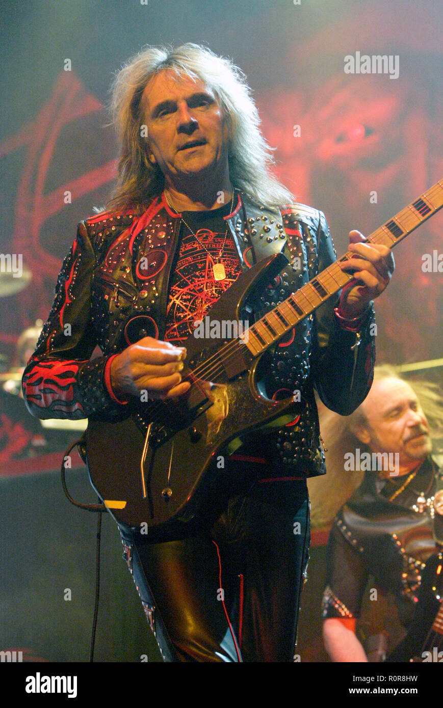 Glenn Tipton Judas Priest performing live in concert at Acer Arena ...