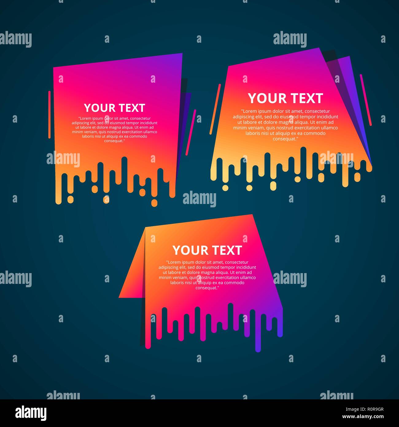 Style text templates speed origami for banner Vector Text Label Stock ...