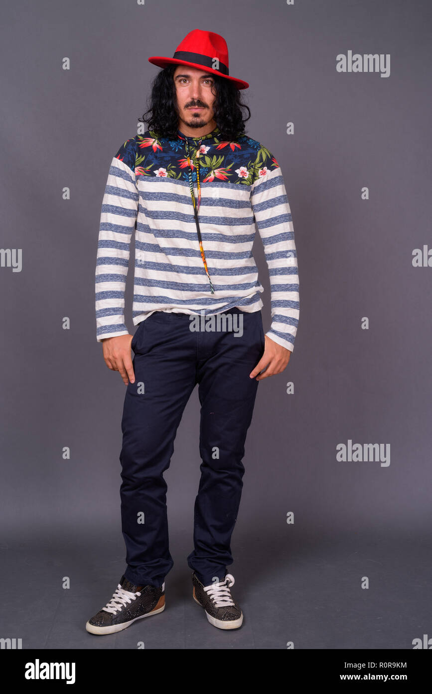Curly red hair beard male hi-res stock photography and images - Alamy