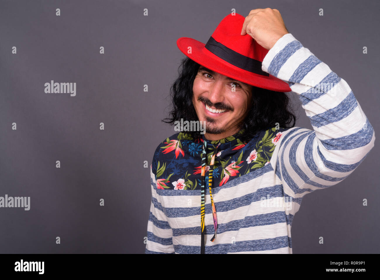 Curly red hair beard male hi-res stock photography and images - Alamy