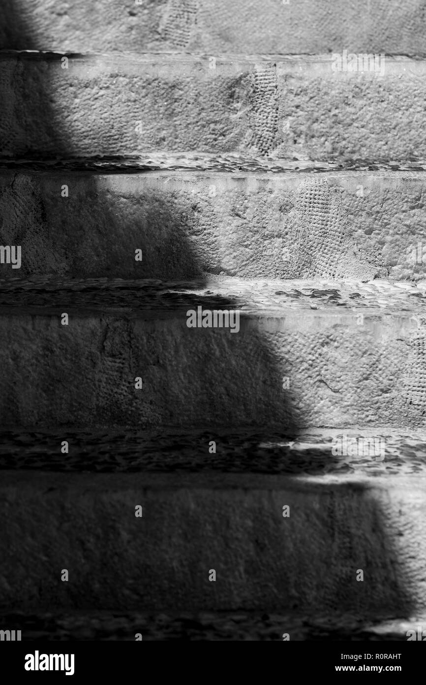 Walkway with stairs Black and White Stock Photos & Images - Alamy