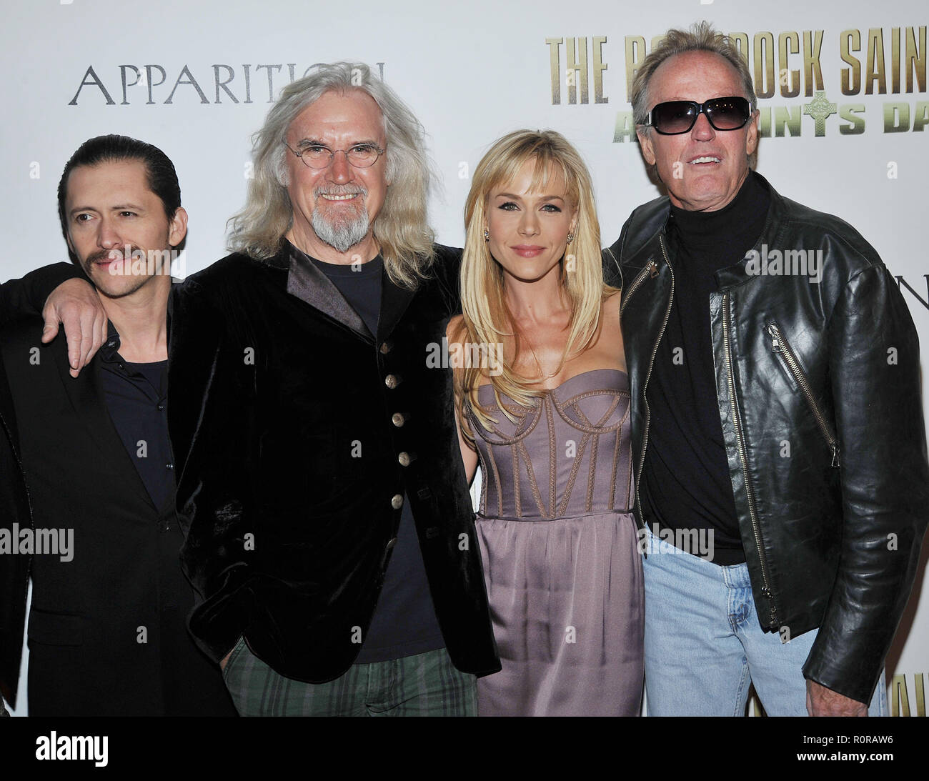 Clifton Colins Jr, Billy Connolly, Julie Benz and Peter Fonda - The Boondock Saints II  Premiere at the Arclight Theatre In Los Angeles.          -    Stock Photo