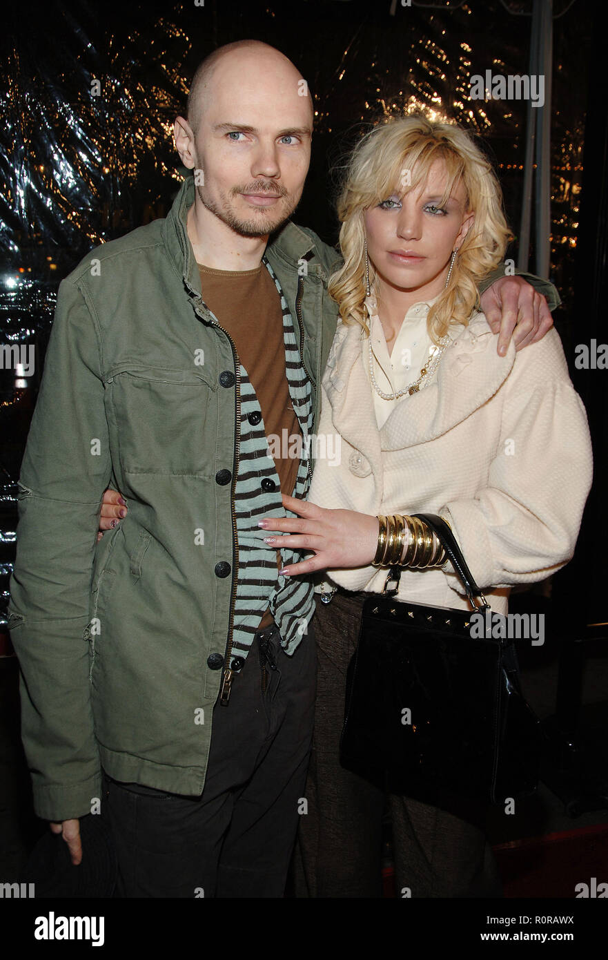 Billy Corgan And Courtney Love Arriving At The Freedom Writer Premiere At The Westwood Theatre In Los Angeles 3 4 Courtneylo Stock Photo Alamy