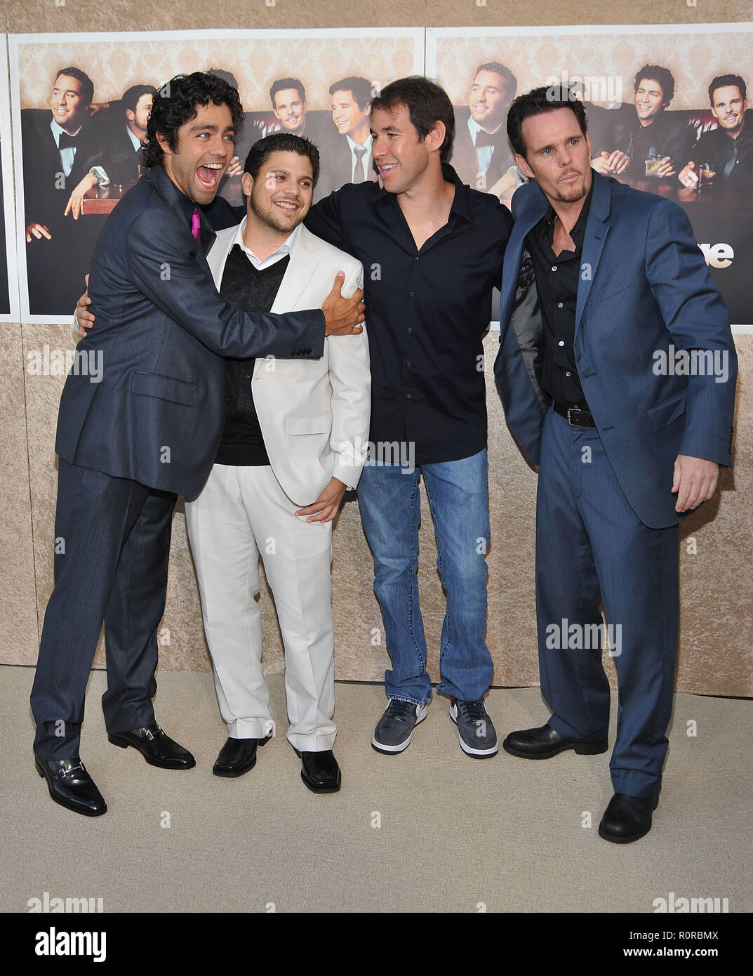 Adrian Grenier , Jerry Ferrara and Kevin Dillon  - Entourage Premiere at the Paramount StudioTheatre In Los Angeles.          -            GrenierAdri Stock Photo