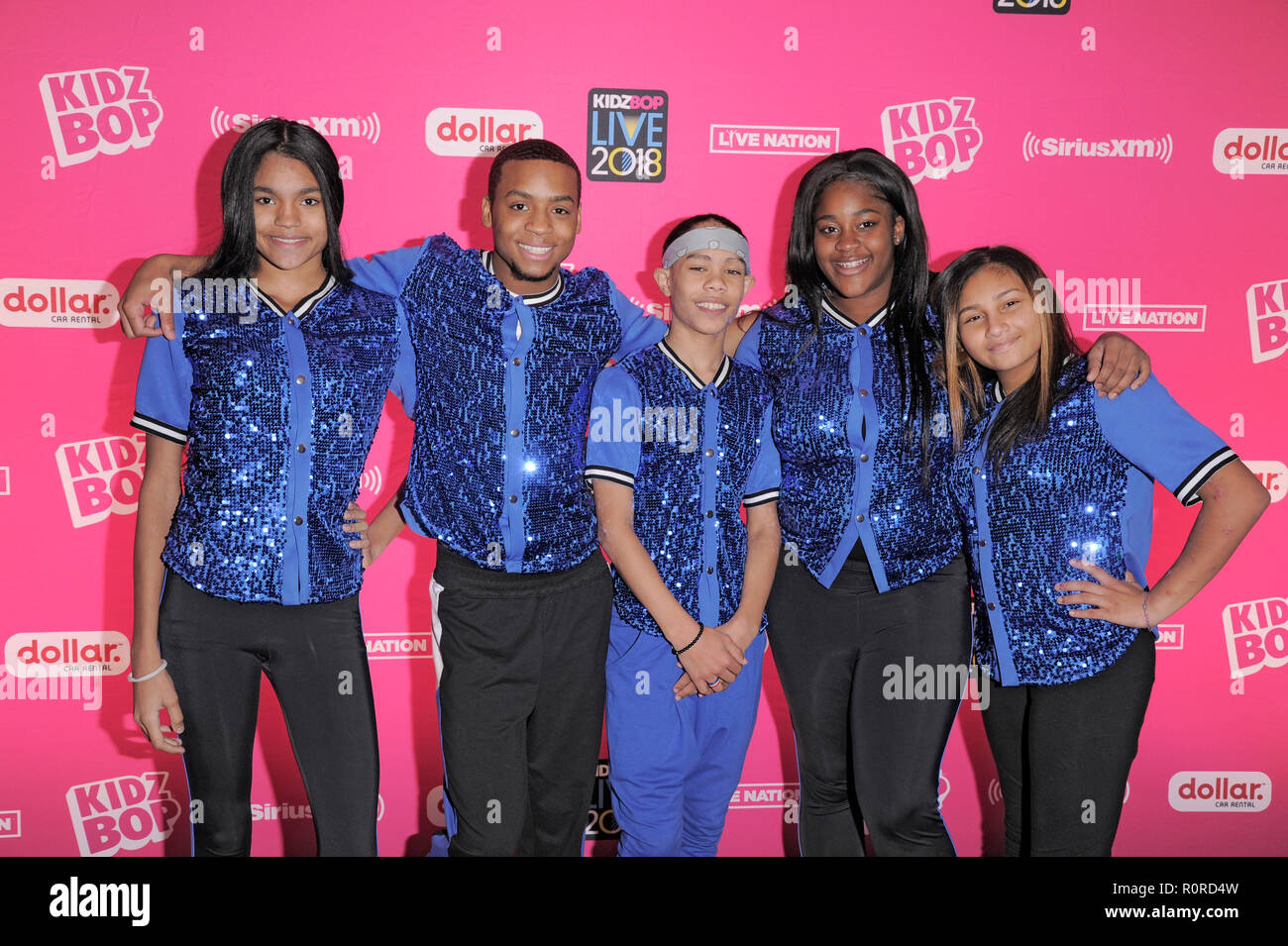 NEW YORK, NY - NOVEMBER 04: Opening performers from the Garden of Dreams Foundation attend KIDZ BOP Live at Beacon Theatre on November 4, 2018 in New  Stock Photo