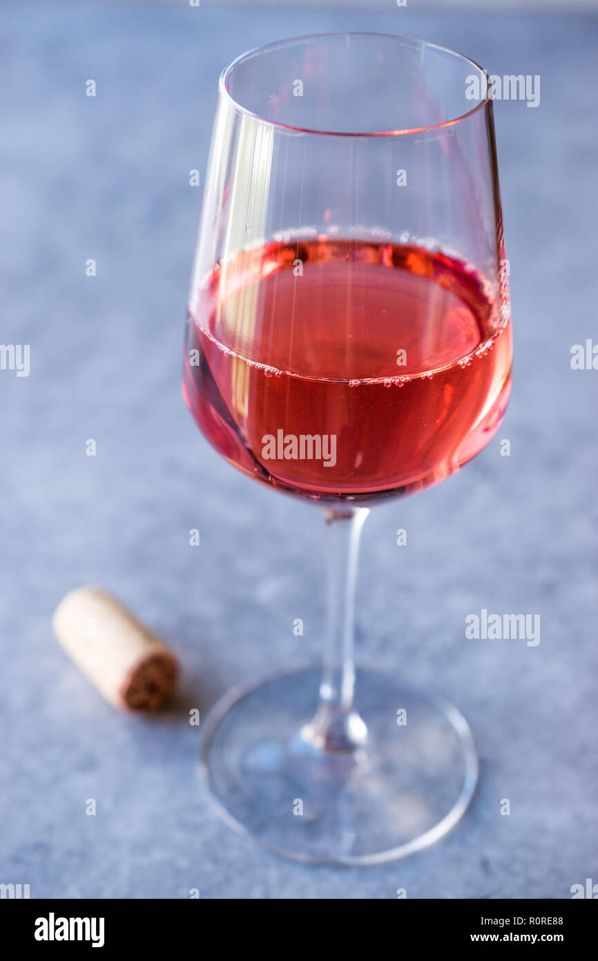 Pink Rose Blush Wine in Glass. Beverage Concept Stock Photo Alamy