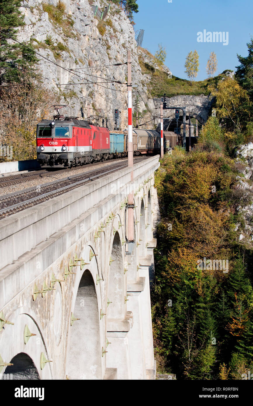 Krauselklause Viaduct On The Semmering Railway Breitenstein Rax