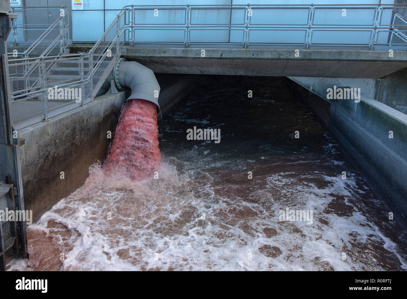 Waste water Treatment Works Stock Photo
