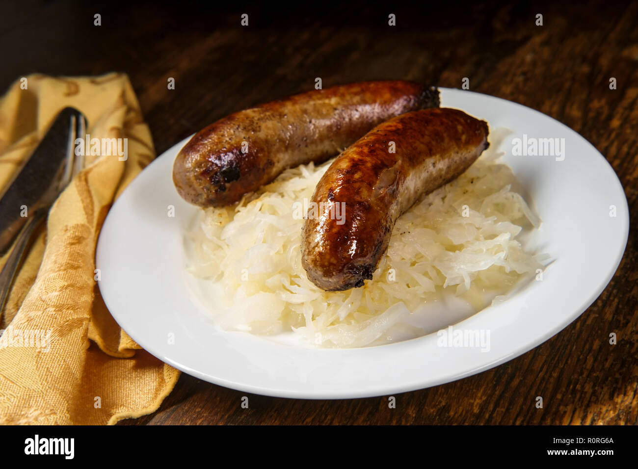 German bratwurst sauerkraut hires stock photography and images Alamy