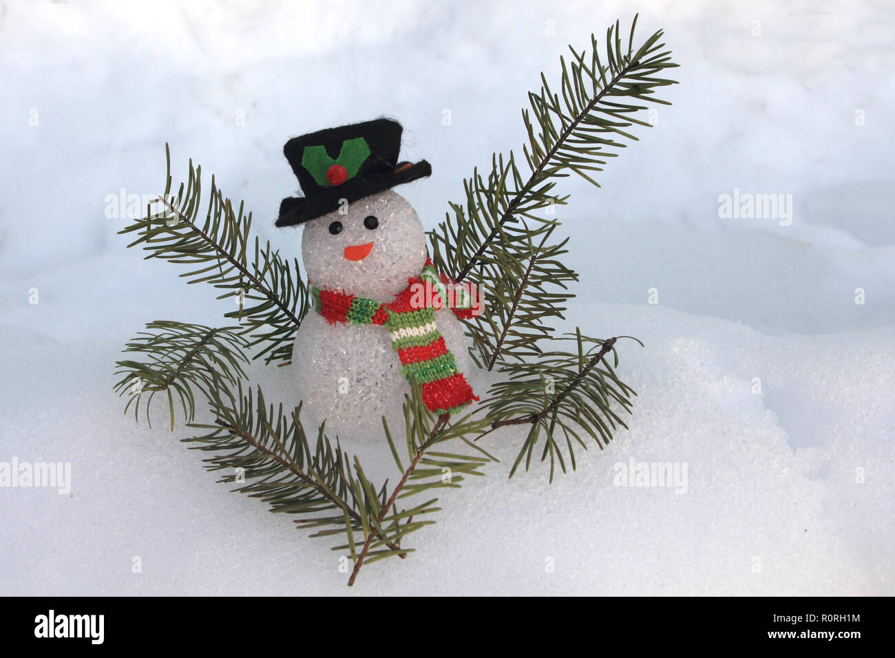 Fake Snowman Stock Photo