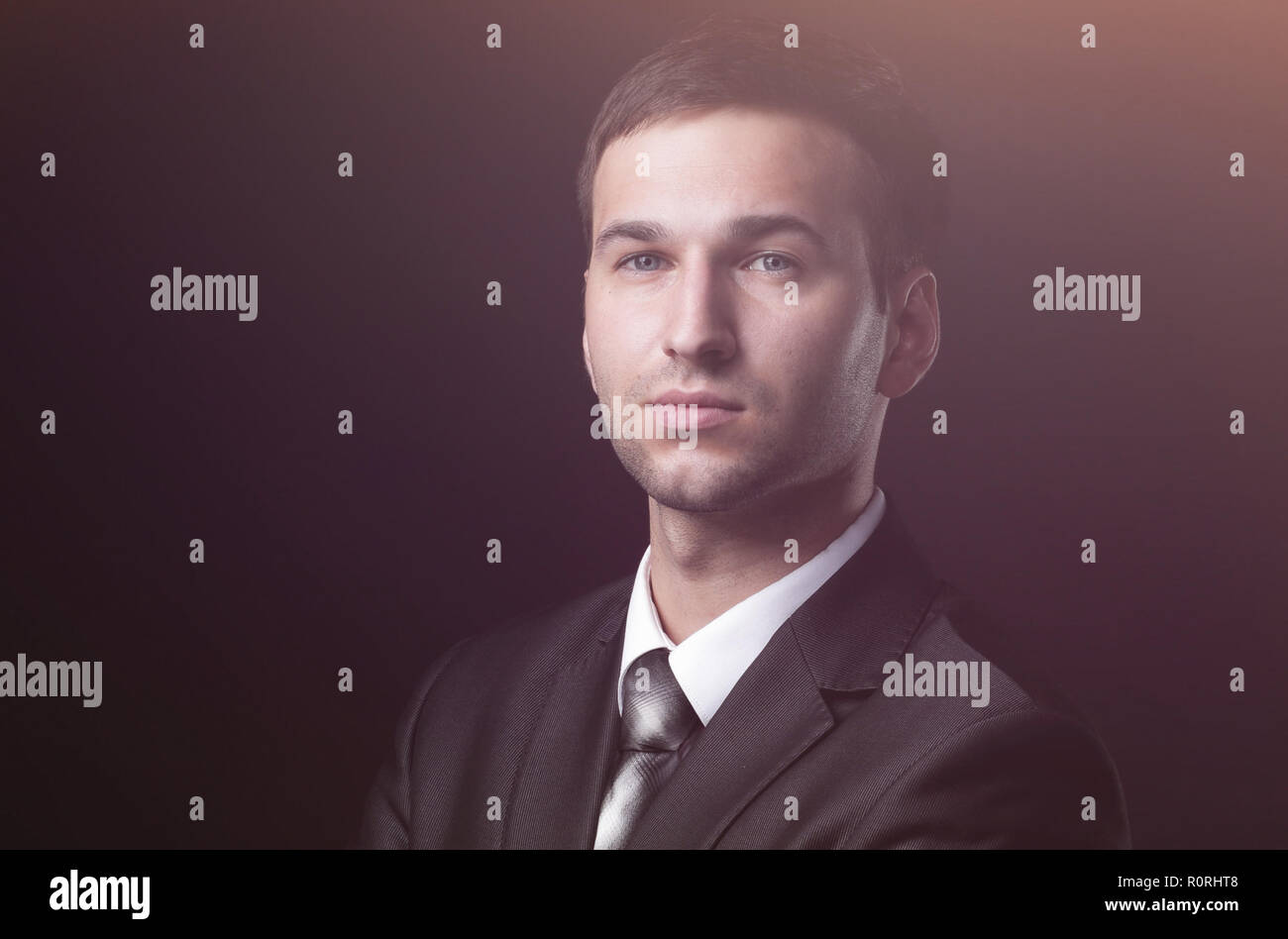 portrait of a handsome businessman Stock Photo - Alamy