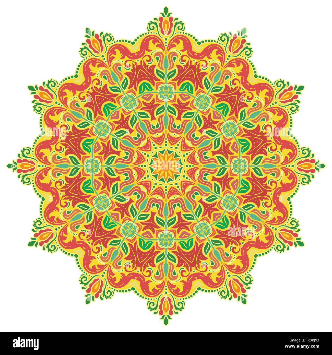 Oriental Abstract Vector Pattern Stock Vector