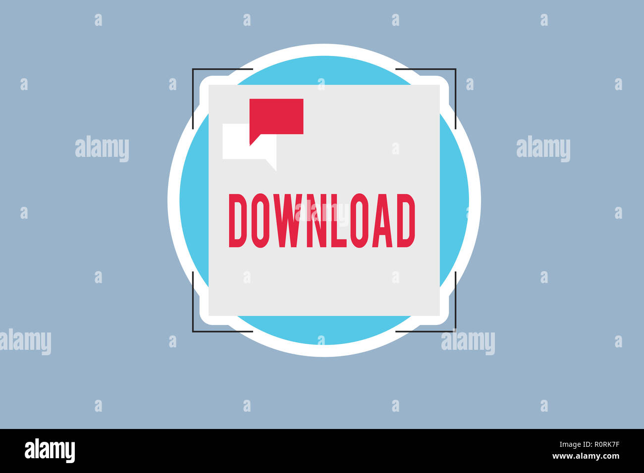 Handwriting text Download. Concept meaning copy data from one computer system another typically over Internet. Stock Photo