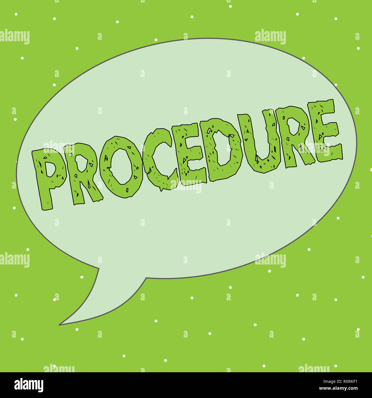 Handwriting Text Procedure Concept Meaning Established Official Way Of Doing Something Rules Guidelines Stock Photo Alamy