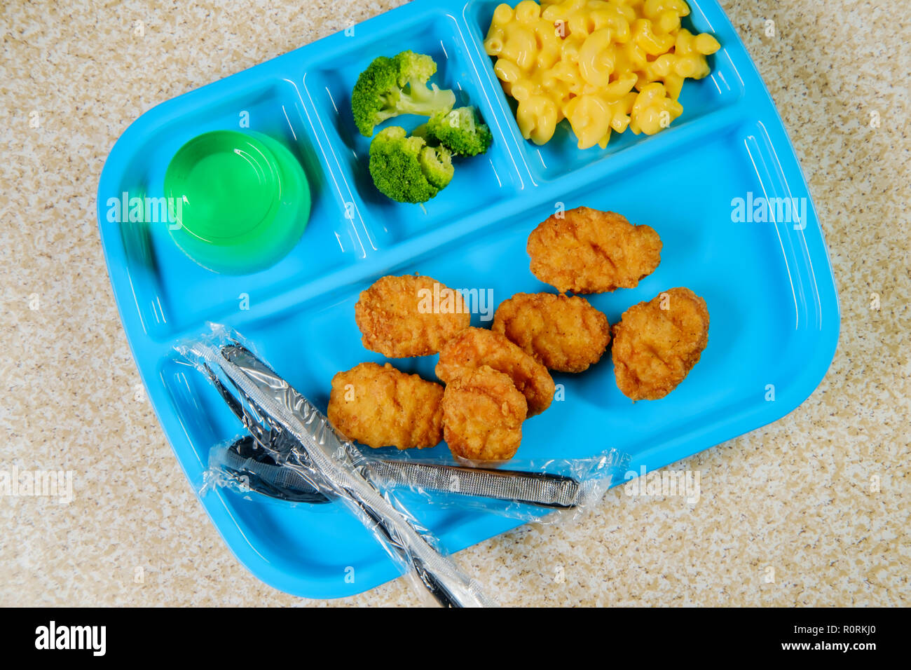 Popcorn Chicken School Lunch