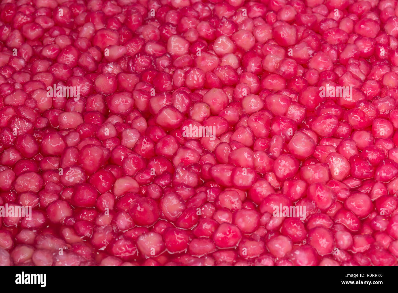 Red ruby (Tub Tim Krob) is a traditional dessert in Thailand, made with