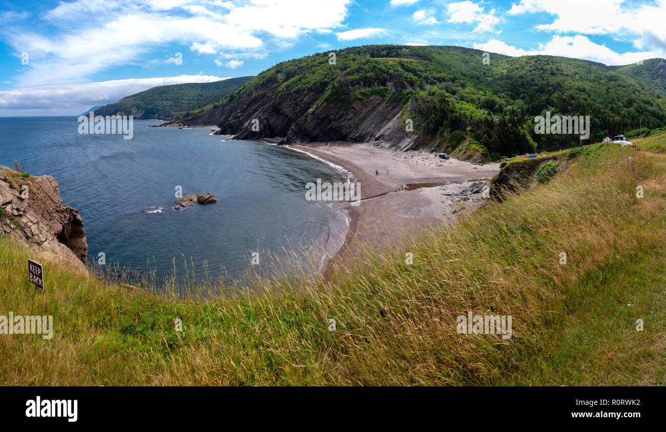 View of the beach at Meat Cove, Nova Scotia, Canada Stock Photo Alamy