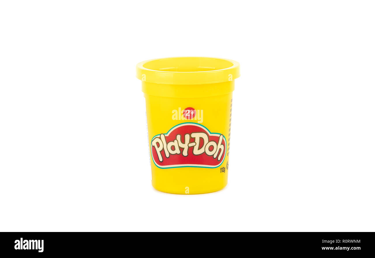 Download Play Doh Clay In A Yellow Small Container With Yellow Cover Stock Photo Alamy Yellowimages Mockups