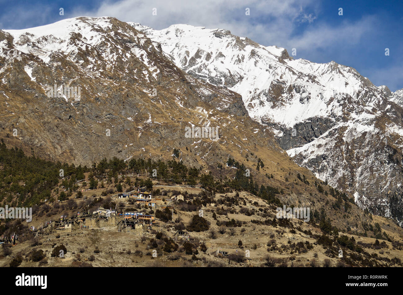 Trekking on the Annapurna Circuit, Nepal Stock Photo - Alamy