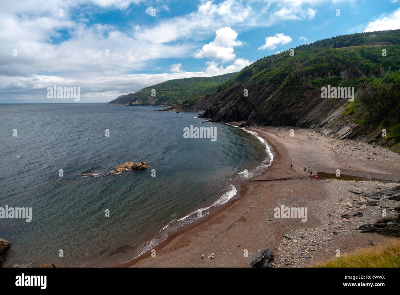 View of the beach at Meat Cove, Nova Scotia, Canada Stock Photo Alamy