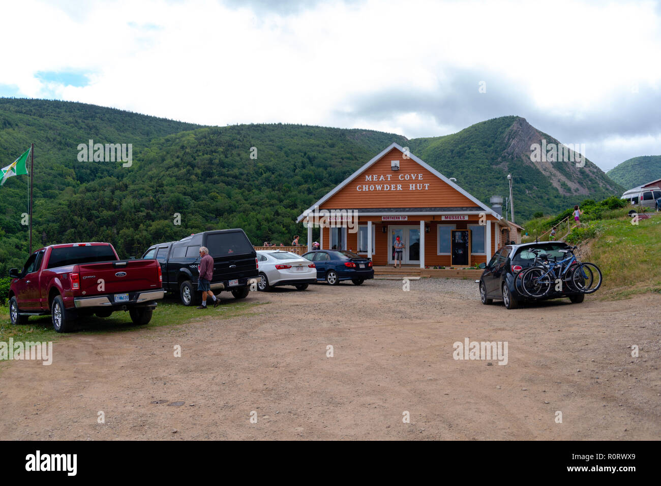 Lunch time at the Meat Cove Chowder Hut, Meat Cove, Nova Scotia, Canada