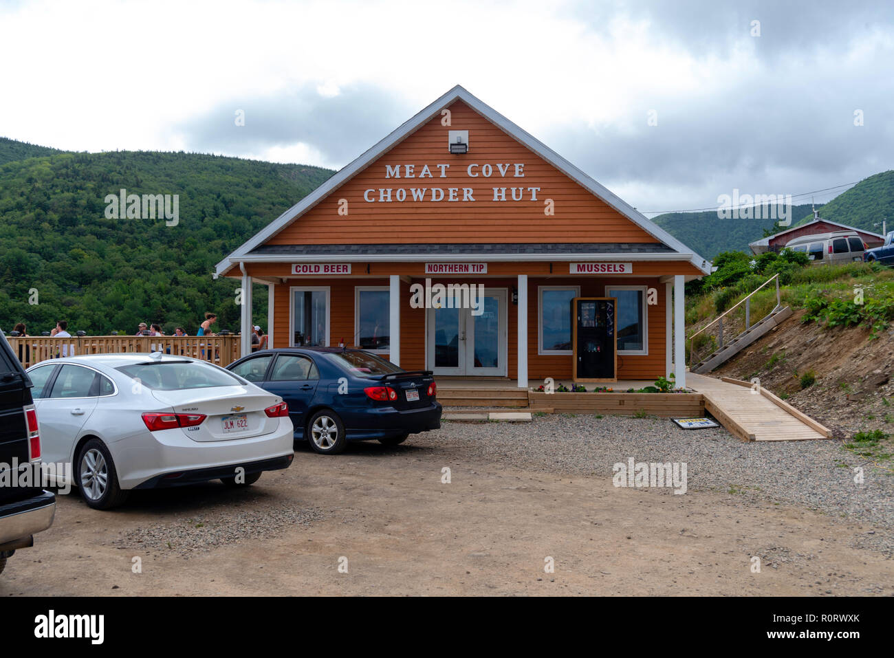 Lunch time at the Meat Cove Chowder Hut, Meat Cove, Nova Scotia, Canada