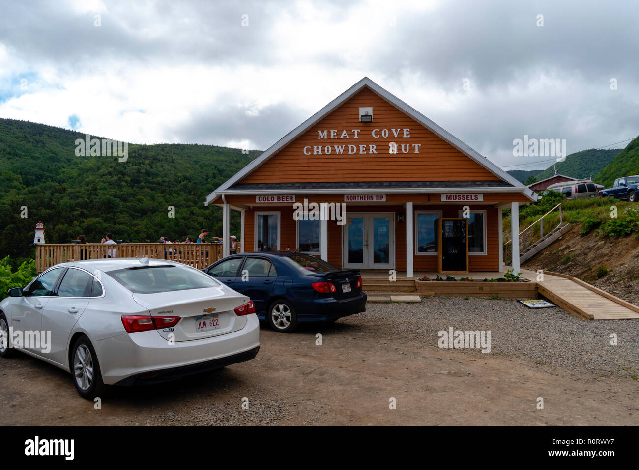 Lunch time at the Meat Cove Chowder Hut, Meat Cove, Nova Scotia, Canada