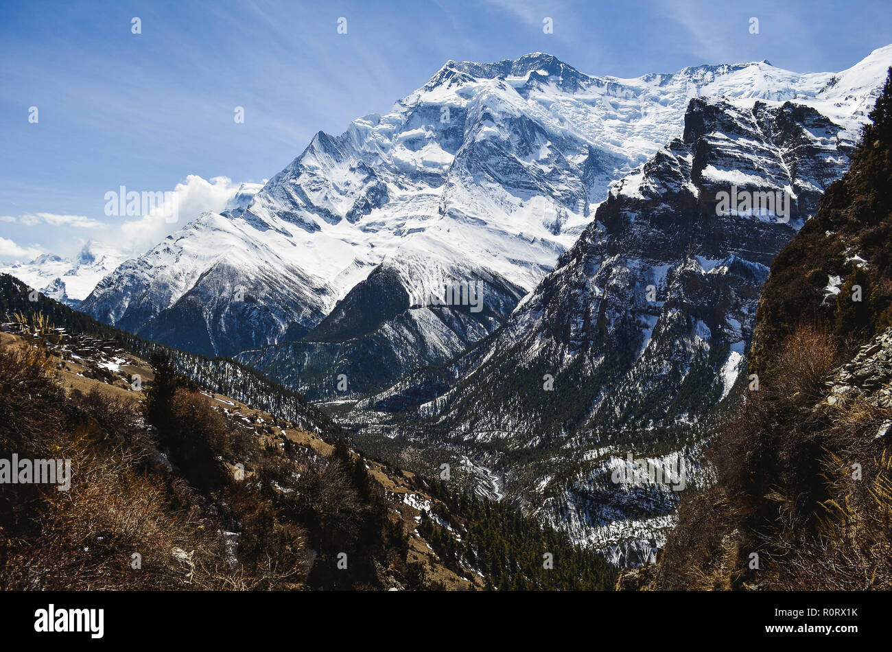 Trekking on the Annapurna Circuit, Nepal Stock Photo - Alamy
