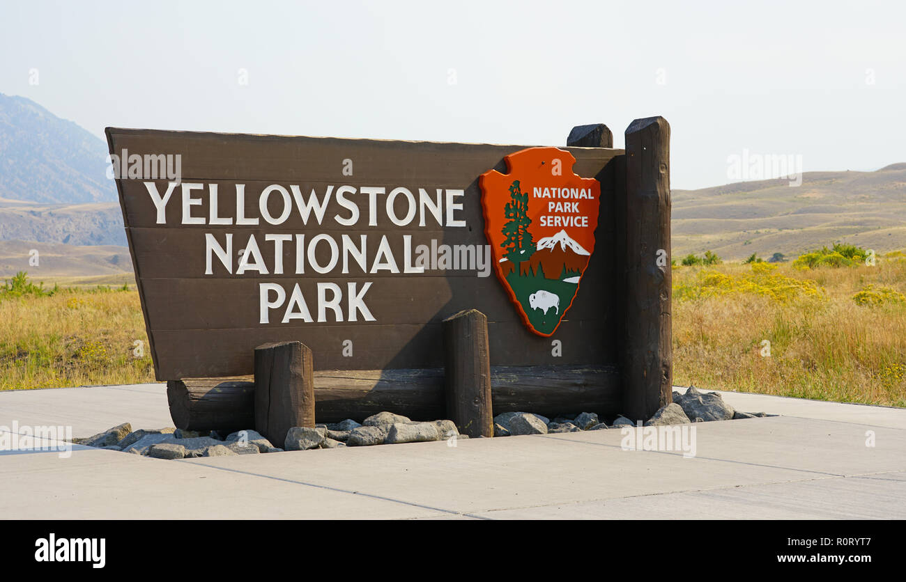 West Entrance Yellowstone High Resolution Stock Photography and Images