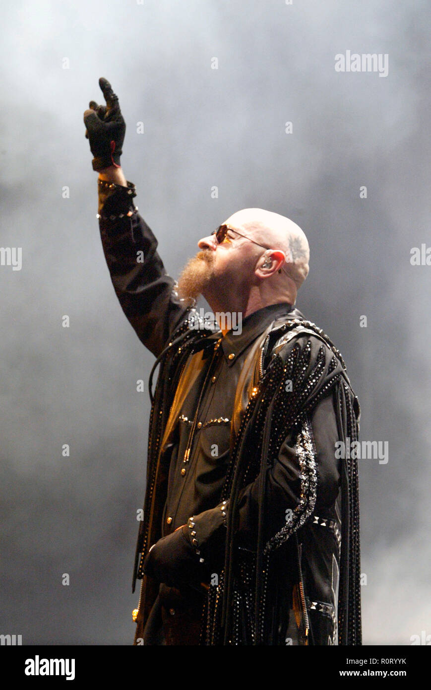 Rob Halford Judas Priest Performing Live In Concert At Acer Arena 