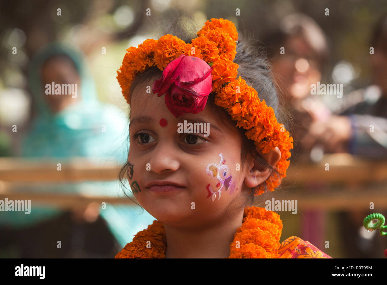 cute baby with saree